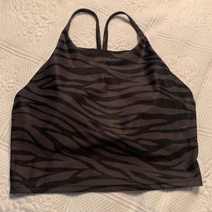 Black & Gray sport bra tankini size Large